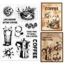 1pc Forest Clear Stamps Forest Sun Moon Cloud Trees Transparent Silicone Stamp Rubber Stamp for Scrapbooking4.3 x 6.3 x 0.1 Inch
