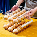 Automatic slide Eggs Storage Box Plastic Eggs Holder Basket Container Dispenser Organizer Closet For Fridge Kitchen