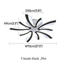 Modern Led Acrylic Ceiling Light Fixture Creative Design Led Chandelier Ceiling Lamps RC Dimming  Indoor Lighting Plafon Lustres