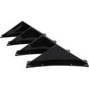4pcs Universal Carbon Fiber Black ABS Rear Bumper Lip Diffuser Spoiler for Enhancing Car Aerodynamics And Style Protector Guard