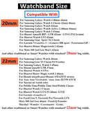 20毫米22毫米硅胶表带，适用于三星Galaxy Watch 6/5/4/华为Watch 4/3/GT3-2运动手链腕带，适用于Amazfit GTR/GTS 4 Correa