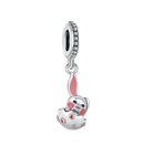 Hot Original Pendant S925 Sterling Silver Rabbit Charm Fit 3mm Bracelet Diy For Women Classic Easter egg beads Daily Gift Fine