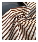 British Casual Seersucker Striped Long Sleeve Shirt Men's Slim Casual Business Shirt High Quality
