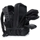 45L Tactical Backpack For Men With MOLLE Webbing System Outdoor Survival Gym Fitness Hiking Camping Backpack Dual Cup Holders Large Capacity Rucksack For Wilderness Trip Travel Daily Work Commute Outdoor Camping Activities Ge