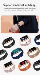 LIGE Fashion Smart Bracelet Women Smartwatch Men Heart Rate Monitor Waterproof Sports Fitness Ladies Smart Watch For Android IOS