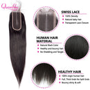 The Long Weave | 12A Straight Human Hair Bundles with HD Lace Closure