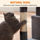 Cat Tower Cat Climbing Frame with Toy 72 cm Cat Tree with Perch & Cozy Condo for Cats to Care Paw Leisure and Entertainment