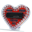 RGB Colorful Flowing Water Light Heart-shaped DIY Soldering Kit Love LED Circuit Board Welding School Welding DIY Practice Board