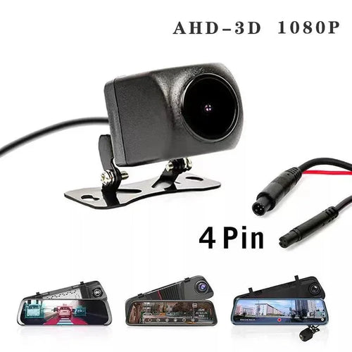 行车记录仪 AHD倒车摄像头 4针倒车视频录像影像超清1080P倒车影像防水防晒