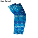 2PC Anti-sunburn Arm Sleeves Exposed Thumb Warmers Sports Sleeve Sunscreen Hand Cover Cooling Warmer for Running Fishing Cycling
