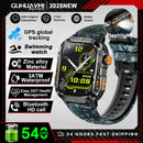 New Outdoor 10ATM Waterproof Swim Smart Watch Men GPS Compass Flashlight 540mAh Large Battery Bluetooth Call Sport HD Smartwatch