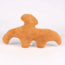 47cm Plush Dino Nugget Pillow Baby Sensory Toys Soft Stuffed Animal Dinosaur Chicken Block Doll Plush Toy Kids Educational Toys