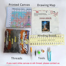 Flower Rose DIY Embroidery 11CT Cross Stitch Kits Craft Needlework Set Cotton Thread Printed Canvas Home Decoration Dropshipping