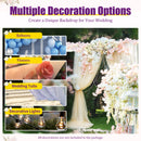 The Aisle | 3x6m Heavy-Duty Galvanized Wedding Backdrop Frame Kit for Events & Banquets
