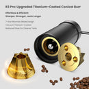 MHW-3BOMBER R3 Pro Upgrade Manual Coffee Grinder 0.015mm/Click Conical Burr for Espresso Pour Over Adjustable Barista Tool