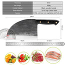 XITUO Kitchen Knife Cleaver Handmade Forged Knife High Carbon Steel Meat Bone Vegetable Nakiri Chef Knives Chopping Cooking Tool