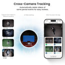 AOSU 3MP Solar Battery Camera System 4 Cams Kit Wireless 360° PTZ Surveillance Wifi Camera Set Include Home Base Support Alex