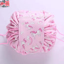 Women Drawstring Cosmetic Bag Travel Storage Makeup Bag Organizer Female Make Up Pouch Portable Waterproof Toiletry Beauty Case