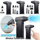 300000RPM Electric Air Duster Rechargeable Powerful Air Blower Multifunctional Portable Turbo Jet Fan Strong Power for Home Car