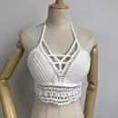 summer holiday beach camis lady sexy tassels crochet camisole women sexy tassels bikini camis female crochet halter bikini tops