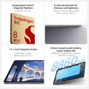 Lenovo Xiaoxin Pad Pro GT 2025 11.1'' Tablet 128 256 GB Snapdragon 8 Gen3 144Hz 3.2K LCD Display13MP Camera 68W Charging 8860mAh