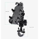 Motorcycle Phone Holder with Shock Absorber/no Shock Absorber Bike Handlebar Rearview Mirror Mount Stand Clip for 4.7-7.1″ Phone