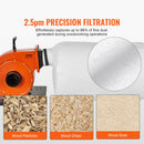 SucceBuy Dust Collector 1HP 537 CFM Air Flow Rolling Dust Collector with 21-Gallon Dust Collection Bag 2.5 Micron Bag Filtration