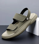 Sandals for Men 2026 New Summer Breathable Soft Bottom Casual Anti Slip Wear Beach Shoes Dual Purpose Driving Slippers Sandals