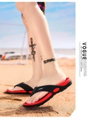 Massage Flip Flops for Men Summer Breathable Beach Shoes Sandals Men Luxury Flip Flops Breathable Men's Slippers