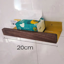 Bathroom Rack Wall-mounted Shower Room Toilet  Nordic style Shelf Cosmetic Storage kitchen Multi-purpose Shelf Solid Wood