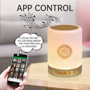 Muslim Arabic Koran Azan Clock Islam Night Light Wireless Bluetooth Speaker Quran Portable Bright Lamp Arab Islamic Holy Ramadan