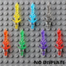 5PCS Cartoon Special Effects Pieces Arm Fist Wind Lightning Leg Flames Weapons Accessories Assemble Scene Bricks Kids for Toys