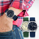 BERNY Men's Watches Calendar Weeks Quartz Men Wristwatch Stainless Steel Case Soft Silicone Easy Read Waterproof Dress Watch