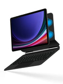 三星 Galaxy Tab S10+ S9 FE+ S9+ S8+ S7 FE Plus 12.4 英寸 S9 S8 11 平板电脑智能键盘皮套，纤薄带触控板