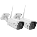 Annke 2 件装 H.264+ 5MP 无线摄像机 视频监控摄像机 双向音频 WIFI IP 安全摄像机 3.6MM IP66 防水