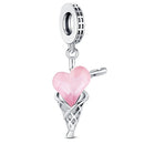 Hot Original Pendant S925 Sterling Silver Rabbit Charm Fit 3mm Bracelet Diy For Women Classic Easter egg beads Daily Gift Fine