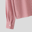 INCERUN Men Plaid Shirt Lapel Long Sleeve Patchwork Loose Men Clothing Streetwear 2026 Spring Fashion Casual Tops Male Shirts