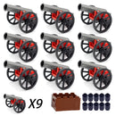 Military MOC Sentry Building Block Soldier Sandbag Fence Cannon Shell Barbed Wire Weapon Rack Training Field Watchtower Toy K018