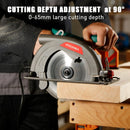 HYCHIKA High Quality Circular Saw 1300W Adjustable Cut Angle 65mm Cutting Depth for Wood Professional Electric Saw Power Tool