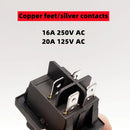 KCD4不锈钢防水船型开关 ON-OFF 4/6脚带灯电源开关 16A 250V/20A 125VAC