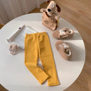 Children Cotton Leggings Girls Spring/Fall Pants Korean Solid Kids Fitting Long Pant Stretchy Tights Trousers Baby Bottoms Cloth