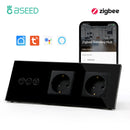 BSEED 涂鸦Zigbee智能滚筒快门开关电动窗帘开关智能家居Alexa