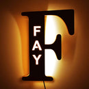 Custom Letters LED Night Light Wooden Engraved Name Home Decor Wedding Birthday Party Christmas New Year Decoration Lover's Gift