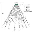 280LED Christmas Tree Lights String Holiday Outdoor Garden Fairy Waterfall Garland Lighs for Wedding New Year Easter Home Party