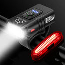 自行车灯 T6 LED 前置 USB 充电山地自行车灯 1000 流明 自行车前灯 手电筒 骑行滑板车尾灯