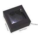 6Pcs Black/White Kraft Paper DIY Gift Box With Window Wedding Birthday Party Decoration Cake Packaging Box Event Party Gift Case