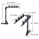 SucceBuy Hitch Mount Bike Rack 2-Bike Platform Style 80 LBS Max Capacity for 1.25-/2-inch Receiver Bike Carrier for Car