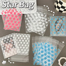 50/10pcs Plastic Transparent Packing Cellophane Bag Polka Dot Candy Cookie Gift Bag DIY Self Adhesive Pouch Candy Bags for Party