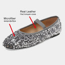 JOZHAMTA Size 34-43 Women Sparkly Glitter Ballet Flats Shoes Soft Sequin Low Heels Shoes 2025 Spring Dance Bling Bling Ins Dress