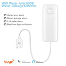 涂鸦WiFi智能水浸传感器溢水探测器安防声光报警系统水灾漏水传感器远程监控
